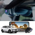 Fitcamx 4K Front and Rear Dash Cam Suitable for BMW 1 2 3 4 5 6 7 Series X1 X2 X3 X4 X5 X6, F Chassis (Model B), 4K Car Recorder WiFi, OEM BMW Accessories, G-Sensor, Wireless Plug & Play, 128GB Card