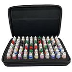 Grinning Gargoyle Model Paint Storage Carry Case - Miniature Hobby Dropper Bottle Paint Rack Organizer with Foam Insert and Pocket for Bushes - Perfect Army Painter Vallejo Paint Holder - Paint Stand