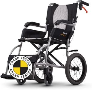 Karma Ergo Lite Ultralite Transit Wheelchair, Folding, 8.8kg, 18" Seat