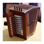 Concertina, Hexagonal Accordion 20 Buttons Retro Style for Beginner Adult Accordion with Carrying Box and Bag (E)