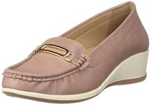 Bata Persia Pink Casual Slipon Open Toe Moccassins Shoes Medium HH 26-50 MM for Women UK Size- 5