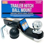 Trailer Hitch for 2" Trailer Hitch Ball Mount 2 Inch Receiver Hitch with 2 inch Drop Hitch Towing Starter Kit 7500 lbs Truck Hitch Tow Ball Hitch Available in 2in , 4in or 6in Drop Marine Grade