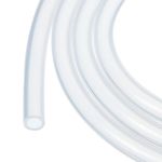 Rebower 33ft 1/8" ID x 1/4" OD Silicone Tubing Clear Industrial Plastic Tubing Pure Silicone Hoses for Pump Siphoning Draining Irrigation Brewing