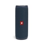 JBL Flip 5 Wireless Portable Bluetooth Speaker, Signature Sound with Powerful Bass Radiator, Vibrant Colors with Rugged Fabric Design, Party Boost, IPX7 Waterproof & Type C (without Mic, Blue)