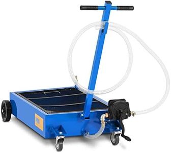 MSW Colector para Aceite Usado Bandeja de Drenaje MSW-WOT-50 (55 L, con Bomba de Mano, 20 l/min, Conexión: 1/2 Pulgada/Manguera: 2,2 m)
