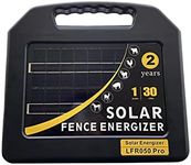 Mingya Solar Fence Energizer Solar Electric Fence Energizer up to 30 Miles 100 Acres Black