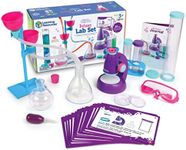 Learning Resources Primary Science Deluxe Lab Set Pink - 45 Pieces, Ages 3+, Science Kit for Kids, STEM Toys for Kids, Preschool Science Kit, Science Experiments for Kids