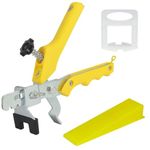 Tile Leveling System Tile Leveling System Kit -3mm Tile Spacers 300Pcs Plus Reusable Wedges 100Pcs with A Tile Leveling Pliers-Floor Wall Tile Levelling System