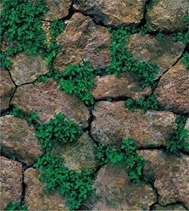 Yancorp 32.8ft Self-Adhesive Wallpaper Stone Brick Green Wallpaper Fireplace Kitchen Backsplash Peel and Stick Wallpaper (18"x394")