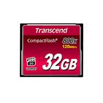 Transcend 32GB CompactFlash 800 Memory Card, Up to 120/60 MB/s, Supports High-Speed Ultra DMA Transfer Mode 7, Ideal for Ultra-High Resolution Full HD and 3D Video Recording TS32GCF800