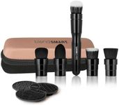 blendSMART Full Artistry Electric Rotating Makeup Brush Set 5 brushes + Travel Case and Cleansing Mat