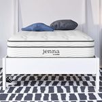 Modway Jenna 8” Innerspring and Memory Foam Twin Mattress With Individually Encased Coils, White