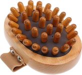 eHomeA2Z Hair Scalp Massager, Stress Relax Head Massager, Shower Hair Brush, Wooden Scalp Scrubber, Spa Brush for Scalp Massage Improve Lymphatic Circulation, Body Shaping and Cellulite Remover