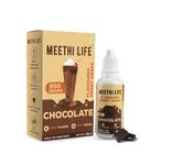 Meethi Life | Flavoured Sweet Drops | Chocolate Flavour | Zero Calorie | Sugar Free | Ideal for Shakes, Smoothies, Oat Meals, Raw Whey Protein | 90-100 Servings (35 ml / 950 Drops)