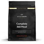 Protein Works - Complete 360 Meal , 400 Calorie Meal Replacement Shake , High Protein Meal , 8 Active Ingredients , 10 Servings , Double Milk Chocolate , 1kg