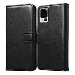 Amazon Brand- Solimo Flip for Lava Blaze 5G (Leather_Black)