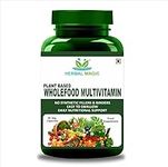 Herbal Magic's Pure & Natural Blend Wholefood Multivitamin 60 Veg Capsules - Made from Over 60 Types of Fruits, Vegetables, Herbs & Spices -No Fillers/Preservatives/Maltodextrin/Colors/Flavours