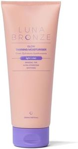Luna Bronze Glow Gradual Self Tanning Moisturizing Lotion | Hydrating Sunless Tanner for Natural Looking Streak Free Tan | Organic Rosehip and Jojoba Oil, Vegan and Cruelty Free (200ml/6.7 fl. oz)