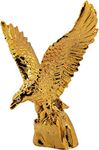 JSK Collection Flying Golden Eagle Spreading Wings for Wealth & Success Decorative Showpiece