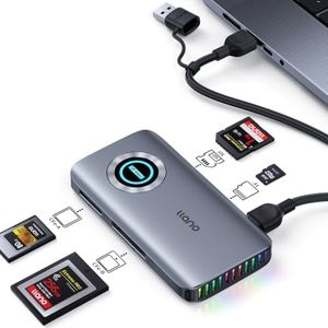 llano CFexpress Type B Type A Card Reader, 4 in 1 with SD/Micro SD, 10Gbps