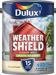 Dulux Weather Shield Smooth Masonry Paint, 5 L - County Cream