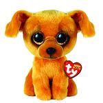 TY Toys Beanie Boo Lightbrown Dog Zuzu - 15 CM, Brown (2009294)