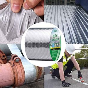 Litorange 10 cm x 5 m impermeabile autoadesivo nastro sigillante super appiccicoso nastro adesivo butilico per riparazioni di tubi, tetti, pareti, barche