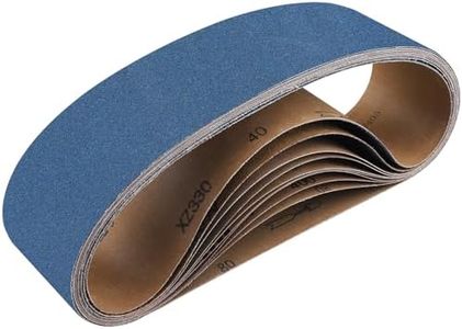 Shineboc 10-Piece 4 x 36 Inch 320 Grit Zirconia Sanding Belts, Heavy Duty Long-lasting Sanding Bands for Belt Sander, Rust Paint Removal, Wood Metal Grinding and Finishing