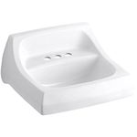 Kohler K-2005-0 Kingston Wall-Mount Lavatory (White)