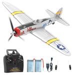 VOLANTEXRC RC Plane for Beginners 4CH WWII Warbird P47 Thunderbolt with Aileron 2.4Ghz RC Airplane Ready to Fly with Xpilot Self Righting&One Key Aerobatic Gifts for Adults (761-16 RTF)