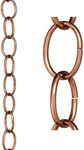 Good Directions 485P-8 Small Single Link Rain Chain, 8-1/2', Polished Copper