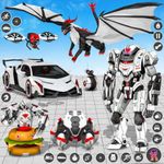 Flying Dragon Robot Transformation Game- Futuristic Robot Car Shooting Games