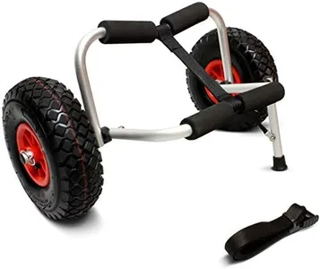 ABN Universal Kayak Carrier 2-Pack – Trolley for Carrying Kayaks, Canoes, Paddleboards, Float Mats, and Jon Boats
