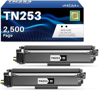 INK4U TN-253BK TN253BK Black Toner Cartridges 2 Pack Compatible for Brother TN-253 Use with DCPL3510CDW HLL3230CDW HLL3270CDW MFCL3745CDW MFCL3750CDW MFCL3770CDW Printer