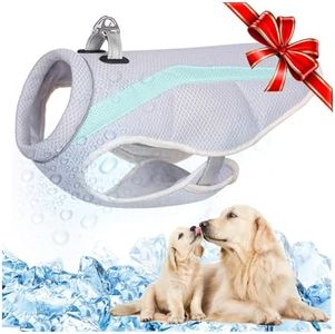 TVMALL Chaleco Refrigeración para Perros Arnés de Malla Transpirable Chaqueta Refrescante para Perros Chaqueta Refrescante y Cómoda Ajustable con Tira Reflectante para Perros Pequeños/Medianos/Grandes
