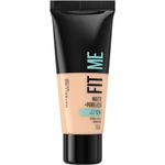 Maybelline Fit Me Foundation, Medium Coverage, Blendable With a Matte and Poreless Finish, For Normal to Oily Skin, Shade: 104 Soft Ivory, 30ml