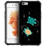 CARLOCA Compatible with iPhone 6S Case,iPhone 6 Cases,Space Turtles Pattern Design Shockproof Anti-Scratch Case for iPhone 6/6S 4.7-inch