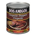 Dos Amigos Chipotle Peppers In Rich and Smoky Adobo Sauce, 198g