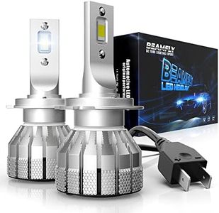 BEAMFLY Bombillas H7 LED 18000LM, Lampara Faros Delanteros Coche, Kit de Conversión Halógena 12V, 6000K Luces Blancas