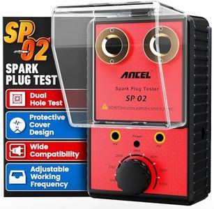 ANCEL SP02 Spark Plug Tester Automotive Engine Ignition Coil Tester Dual Holes 0 to 6000RPM Adjustable Working Frequency Car Spark Plug Gap Tool