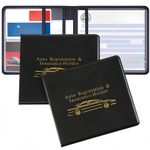 HJYDGJ Registration and Insurance Holder Organizer Case Wallet, Vehicle Document Holder, Insurance and Registration Holder, Necessary for Men and Women Such As ID Cards, Driver's Licenses (2)