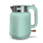 Wipro Elato BK215 Cool Touch Electric Kettle, 1.7 Litres,Anti-Rust Shield, Super Fast Heating, 3x Protection - Overheat, Dry Boil & Auto Shut-off, One Touch Opening,1200 Watts, 2 Years Warranty, Green