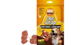 First Bark Chic Wrap Calcium Dumbbell & Chicken Wrap Wholesome Treats for Dogs Satisfy Their Natural Instinct to Chew 100% Human Grade Protein Jerky70g (Pack of 3) by Sniff N Licks