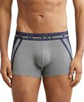 Jockey US21 Men's Super Combed Cotton Elastane Stretch Solid Trunk with Ultrasoft Waistband_Mid Grey Melange_M