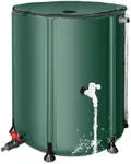 FAMIROSA 50 Gallon / 200L Collapsible Rain Barrel, Foldable PVC Rain Barrels to Collect Rainwater from Gutter, Portable Water Storage Tank Container with Spigot, Water Catcher Collector Green