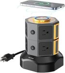 SUPERDANNY Power Strip Tower with 1