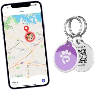 HeyBuddy® QR Code Smart Pet Tags for Dogs & Cats - Personalized Pet Tag Stores Multiple Informations, Includes Scannable GPS Coordinates, Real-Time Notifications, Health Documents & Community Alerts