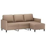 vidaXL 3-Seater Faux Leather Sofa w