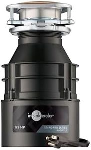 InSinkErator Garbage Disposal with Power Cord, Badger 1, Standard Series, 1/3 HP Continuous Feed, Black