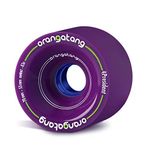 Orangatang 4 President 70 mm 83a Cruising Longboard Skateboard Wheels (Purple, Set of 4)